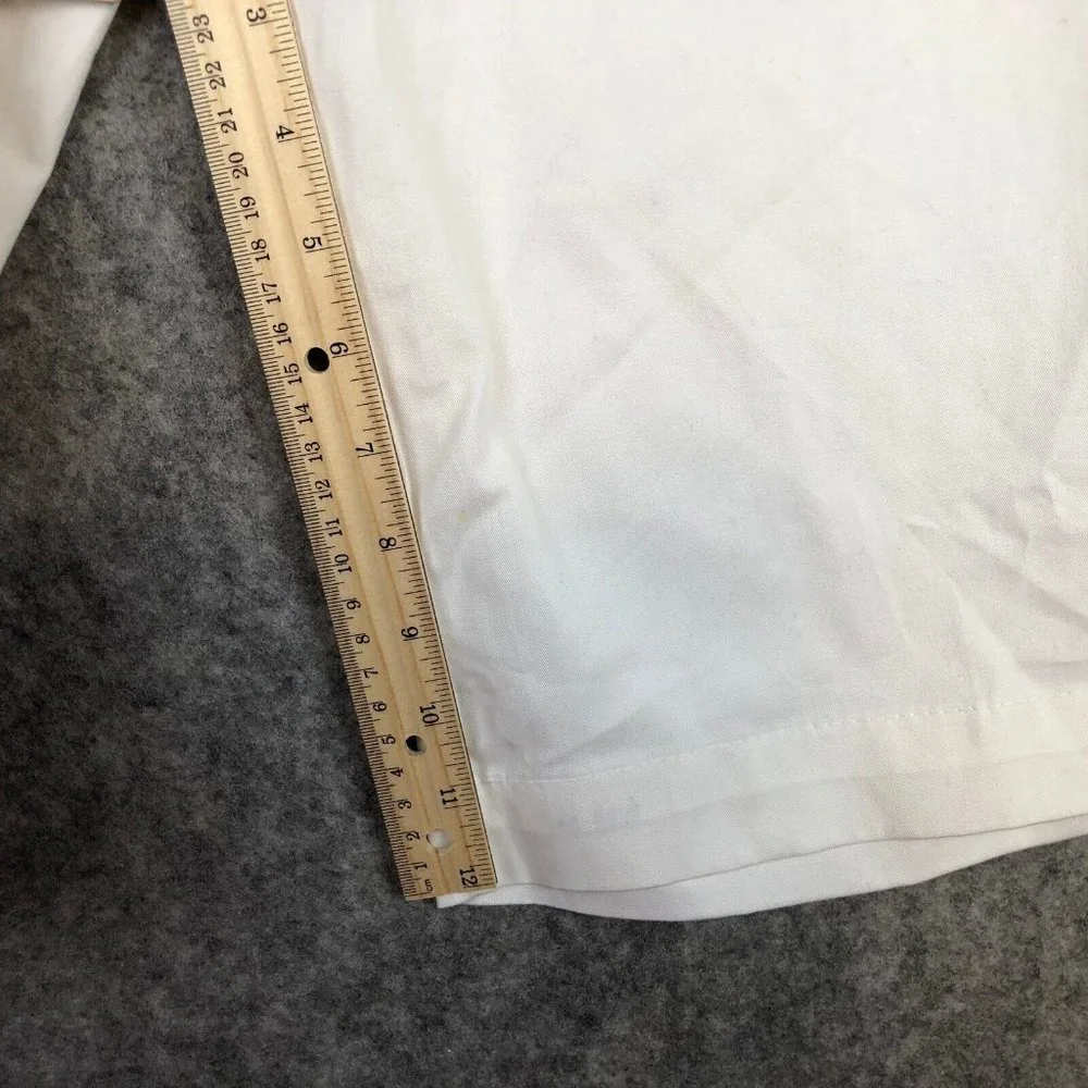 New York Co Shorts 6 28 White Mid Rise Bermuda Chino Work Casual Uniform Solid - Picture 5 of 9